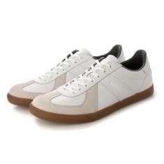 MOBUS(モーブス) Tênis masculino casual de couro Nurnberg, Branco, 38