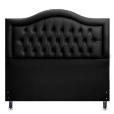 Cabeceira Casal 140 Cama Box Sophia Provençal Preto Corano Com Pés RBL