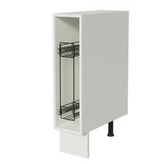 Balcão Porta-Temperos Madesa para Cozinha Lux, Glamy e Stella 20 x 60 cm (Sem Tampo) - Branco