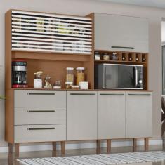 Armário de Cozinha 6 Portas 3 Gavetas Mega