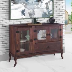 Balcão Para Cozinha De Madeira Rustico Marrom