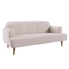 Sofá 2 Lugares Kiev Linho Cru 165 cm - Mobly