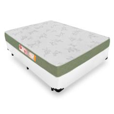 Cama Box Viúva + Colchão De Espuma D33 - Castor - Sleep Max 128x188x53cm