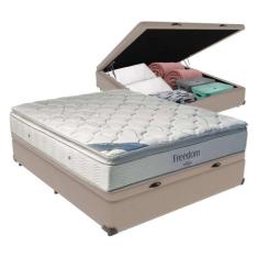 Cama Box Com Baú Casal E Colchão Freedom Ortobom D33