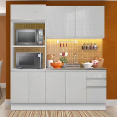 Cozinha Compacta Madesa 100% MDF Acordes 8 Portas