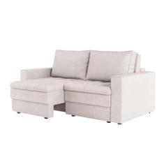 Sofá 3 lugares retrátil berna linho cru 180 cm
