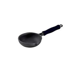 Libaneza Frigideira para Ovos 15cm Ferro Fundido Cabo Silicone Preta