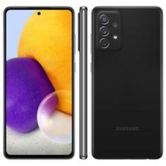Smartphone Samsung Galaxy A72 Preto 128GB, 6GB de RAM, Tela Infinita 6.7", Câmera Traseira Quádrupla, Bateria de 5000mAh, Dual Chip e Octa Core