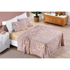 Jogo de Cama Casal King 4 Peças Coleção Bouti - Feira do Bordado Onlin