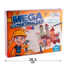 Blocos de Montar  54 Pecas Mega Construcao Madeira - Pais & Filhos