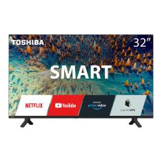 Smart TV Toshiba 32 HD DLED Wi-Fi USB Com conversor Digital - TB007 - Preto