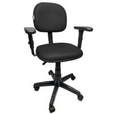 Cadeira Secretaria Giratória De Escritório Com Regulagem de Altura Bra