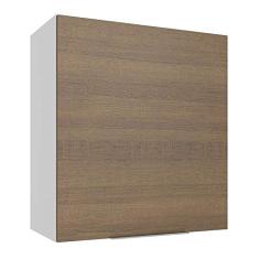 Armário Aéreo Madesa Stella 60 cm 1 Porta - Branco/Rustic