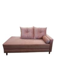 Divã Recamier Berlim 1,60 Cm Lado Direito Veludo Rose