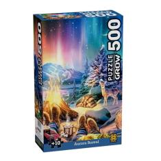 Quebra-cabeça 500 peças Aurora Boreal - GROW