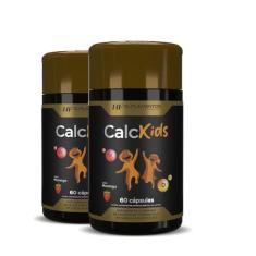 2x calcio kids 60caps mastigavel sabor morango hf suplements, PREMIUM