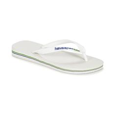 Sandalias Havaianas Brasil Logo Havaianas Adulto Unissex Branco 45/46