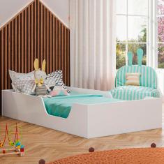 Cama Infantil Montessoriano Branco - Olivar Móveis