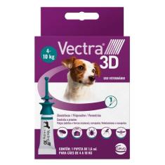 Antipulgas E Carrapatos Ceva Vectra 3D Para Cães De 4 A 10 Kg - 1,6 Ml