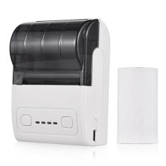 Mini impressora térmica portátil de 2 polegadas sem fio USB impressora de recibos com rolo de papel de impressão de 57 mm