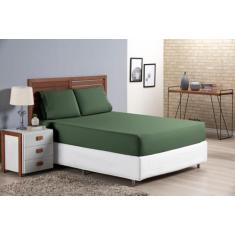 Lençol Casal Padrão 3 Peças Micro Percal 400 Fios Ponto Palito Confort