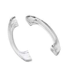 PZRT 2 puxadores de gaveta de acrílico transparente, puxadores de gaveta, puxadores de vidro, puxador de porta de armário de cozinha, tipo adesivo