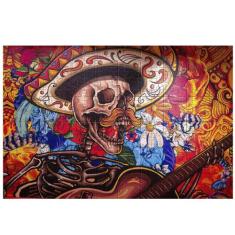 Quebra-Cabeça La Caveira Mexicana 500 peças em mdf - Reidopendrive