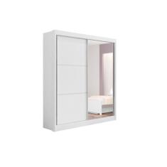 Guarda Roupa Solteiro Com Espelho 2 Portas 100% MDF Atenas Branco - D'