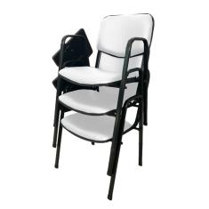 03 Cadeiras Universitárias Linha Hotel Auditório Branco