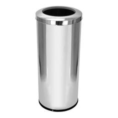 Lixeira Inox Com Aro 50 Litros Inox