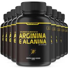 Kit 9 Potes Arginina E Alanina 1000Mg Com 100Cps Natuforme