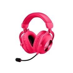 Headset Gamer Sem Fio Logitech G Pro X 2 Lightspeed, Driver 50mm, Bluetooth, USB e 3.5mm, para PC, Playstation e Switch, Rosa Magenta - 981-001274