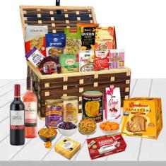 Cesta de Natal Especial MÔNACO 24 itens Natal 2025 - Monaco