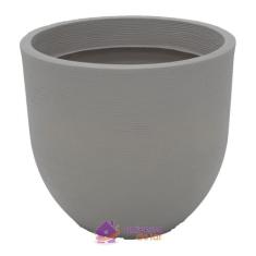 Vaso Laos Tramontina Basic em Polietileno Concreto 38 cm