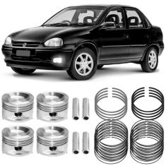 Kit Pistão Anel 0.50 Chevrolet Corsa Sedan 1.0 8V 99 a 2005 Gasolina M