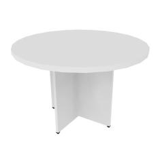 Mesa de Jantar Redonda Natus40 Branca 120 cm - Bramov
