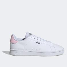 Tênis Adidas Urban Court Feminino, Branco, Rosa, 36