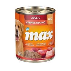 Ração Úmida Patê Max Cães Adultos Carne E Frango 280G - 1 Unidade