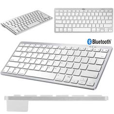 Teclado Bluetooth para iPad Mini 5 Branco/Prata