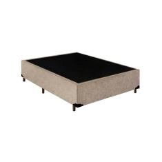 Base Box Blindado Viúva Homequeen Suede Bege 40x128x188