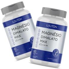 Magnésio Dimalato Max Vegano Lauton Premium - Kit 2