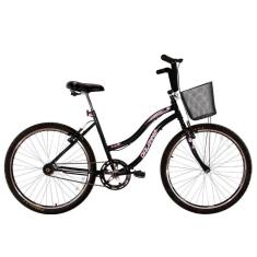 Bicicleta Feminina Aro 26 Beach Preta
