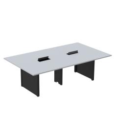 Mesa de Reunião 2400x1400 Mrcpb2414pp Cinza/Preto