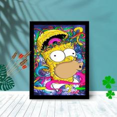 Quadro Decorativo Homer Simpson Drop Sala Quarto 25X33