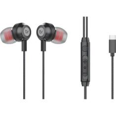 Fone de Ouvido Bright Ghost Com Microfone Tipo C Preto