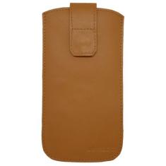 Capa Capinha Horizontal Couro Legítimo com Alça e Fecho Cinto Para Cal