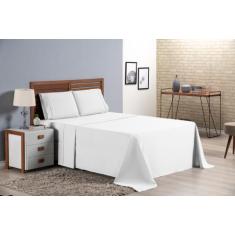 Jogo De Lençol Queen 4 peças 180 Fios percal Com Elástico - Bela Casa 