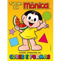Livro - Turma da Mônica - Vamos aprender as cores e formas