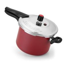 PANELA DE PRESSÃO FECHAMENTO EXTERNO TURBO QUALITY 4,5L AA VERMELHO