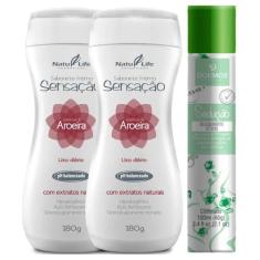 Kit 2 Sabonete Íntimo Líquido Sensação Aroeira + 1 Desodorante Sedução